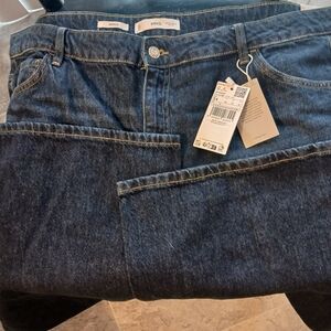 Mango High Rise Women Jeans - Dark Blue